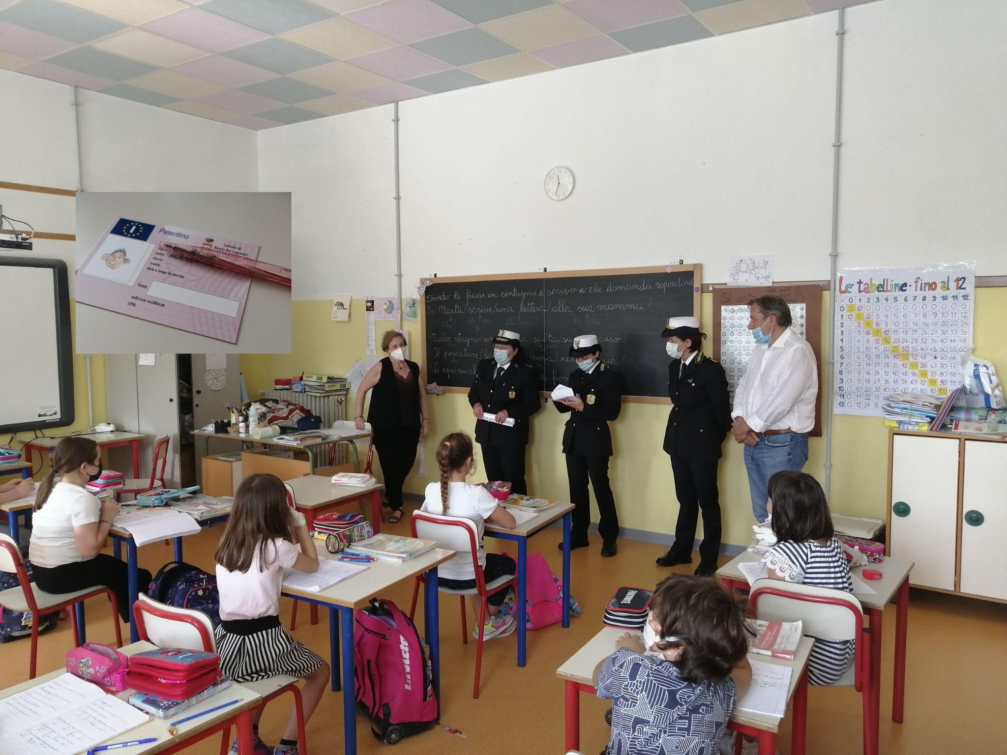 Copertina per Il patentino per bici e pedoni ai bambini, sicurezza stradale a Ronchi